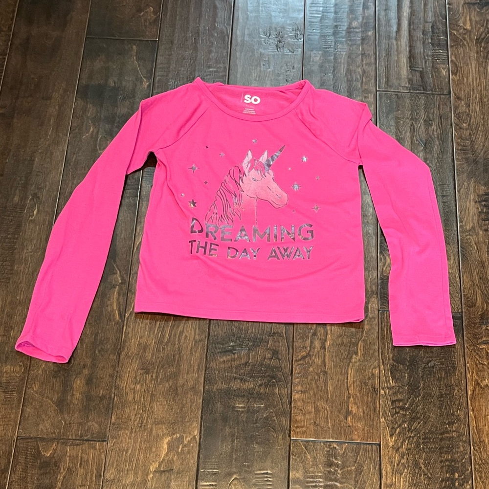 Hot Pink Unicorn Long Sleeve Shirt
